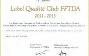 LABEL QUALITE CLUB FFTDA