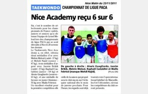 NICE MATIN FAIT HONNEUR AU MEDAILLES PACA 2011