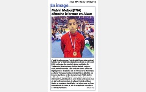 NICE MATIN du 12/04/2012