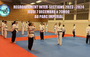 1er REGROUPEMENT INTER SECTIONS 2023 2024