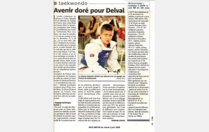 Les honneurs du quotidien NICE MATIN à Valentin !