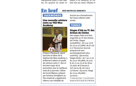 GREGORY DI PASQUAL C.N 1er dan